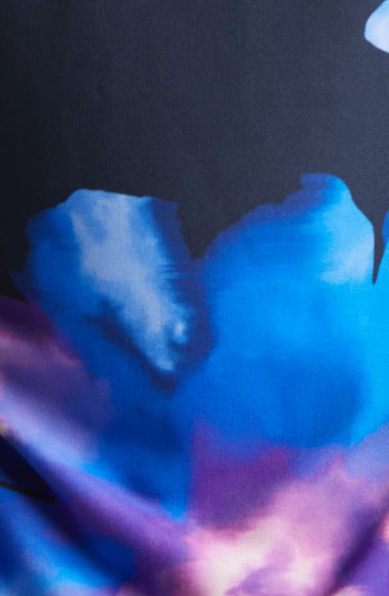 Ramy Brook Kamila Body-Con Midi Dress, Alternate, color, Navy Floral Jersey