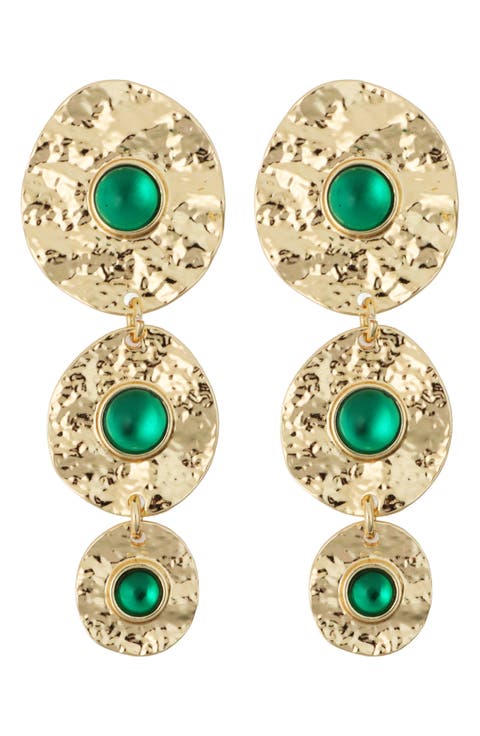 Graduated Circle Linear Earrings