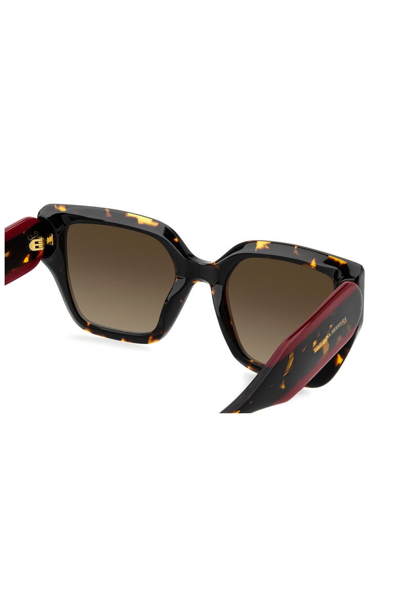 53mm Gradient Square Sunglasses, Alternate, color, HAVANA/ BROWN