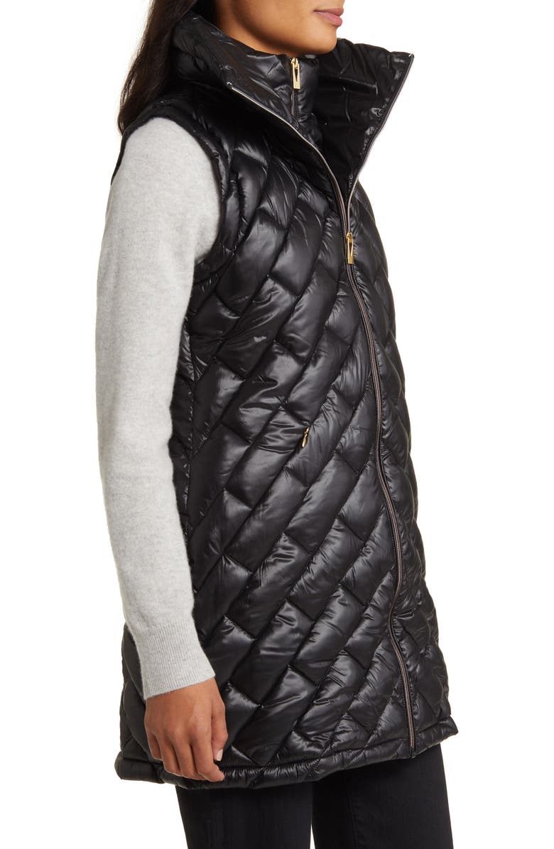 Via Spiga Quilted Puffer Vest with Bib, Alternate, color,