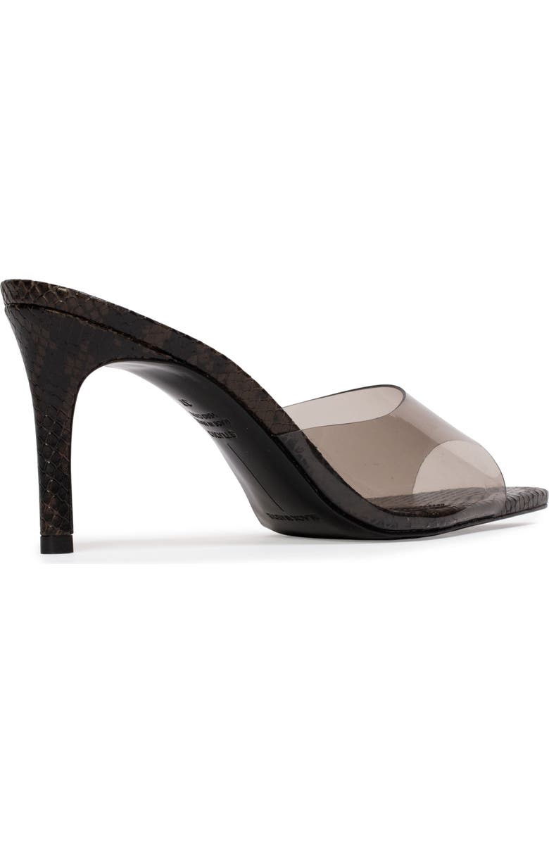 BLACK SUEDE STUDIO Belle Snake Mule, Alternate, color, Brown Snake Leather