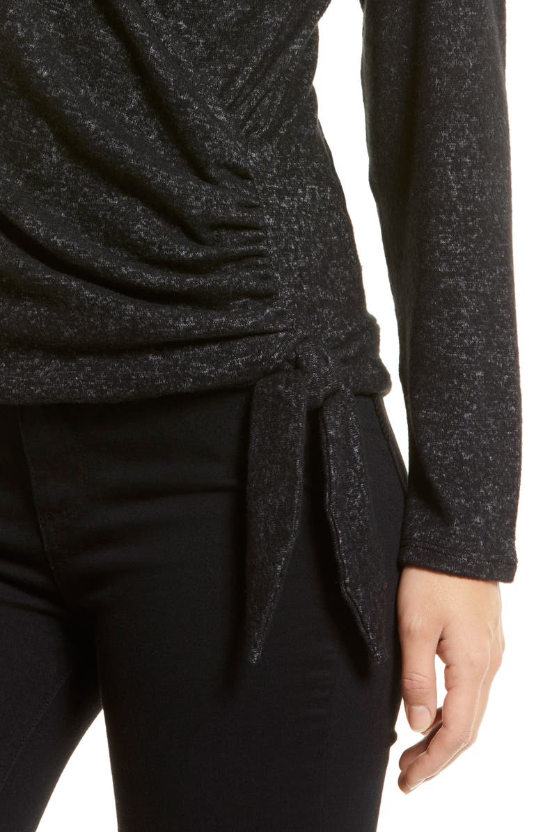 Loveappella Long Sleeve Faux Wrap Top, Alternate, color,