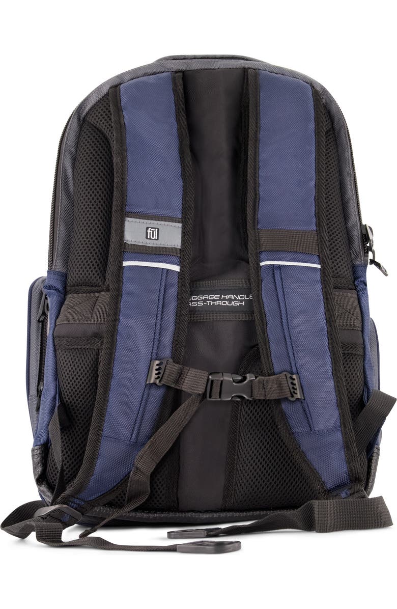 Ful Big Easy Water Resistant 17" Backpack, Alternate, color, Navy/Grey