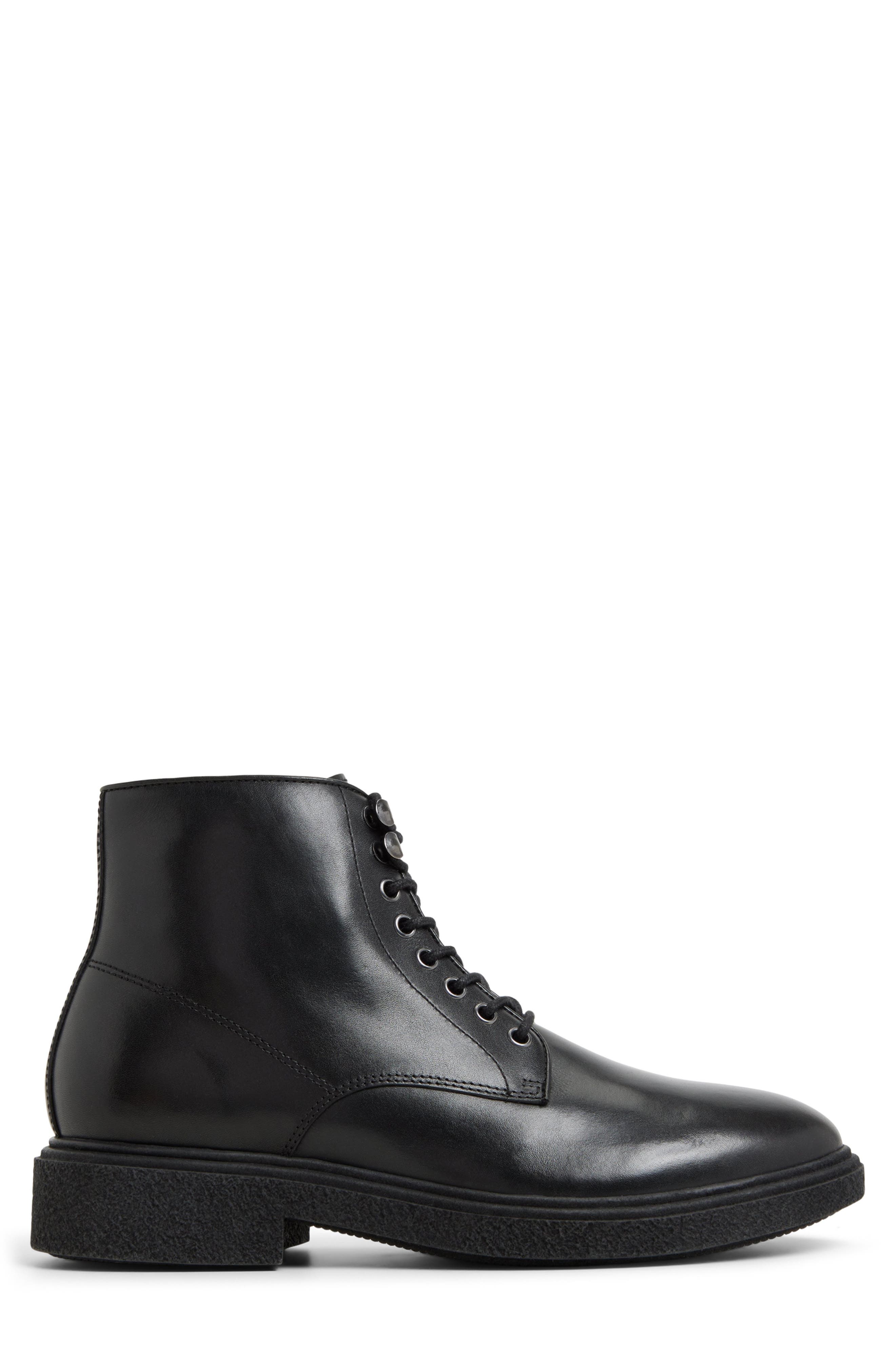 ALDO Walton Lace-Up Boot, Alternate, color, Black