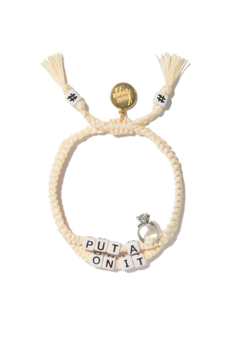 Put A Ring On It Bracelet, Main, color, White