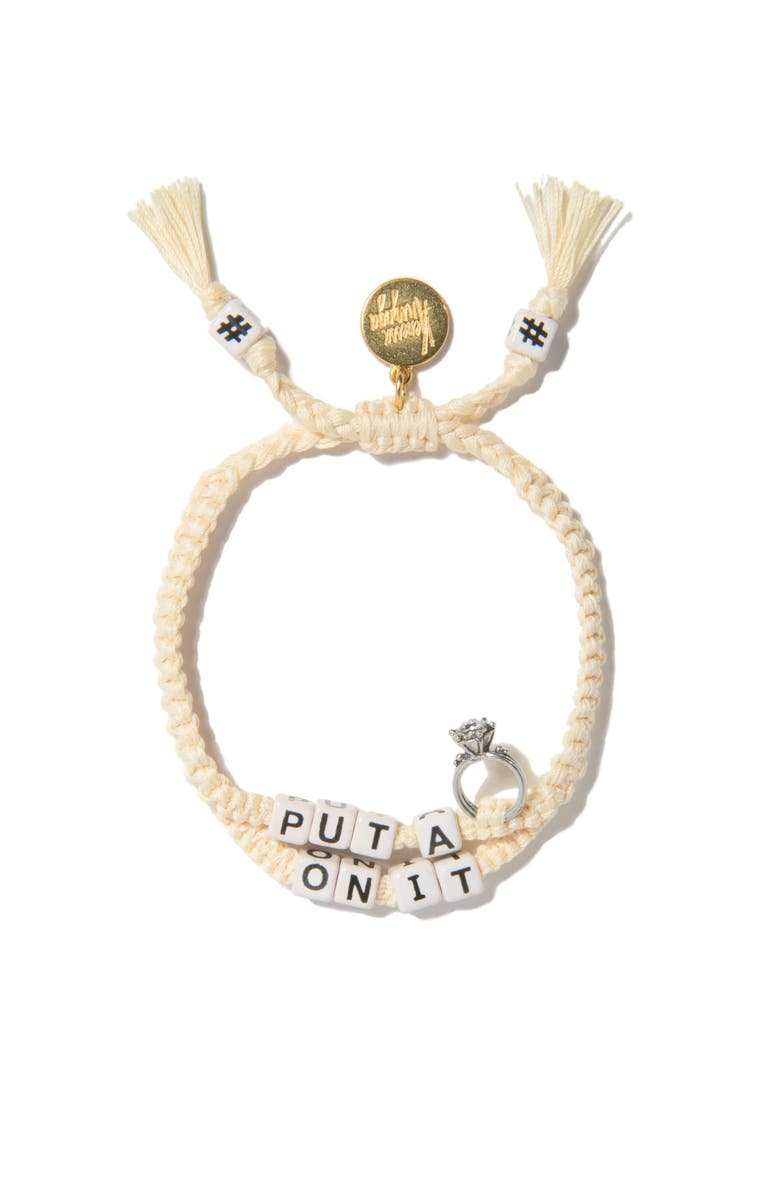 Venessa Arizaga Put A Ring On It Bracelet, Main, color, White