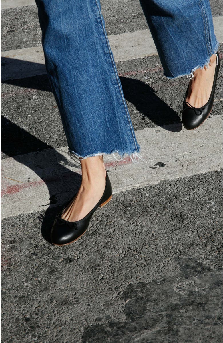 MARGAUX The Demi Flat, Alternate, color, Black Nappa