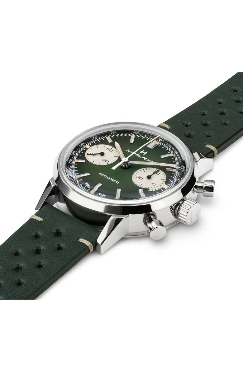 Hamilton American Classic Bracelet Watch, Alternate, color, Green