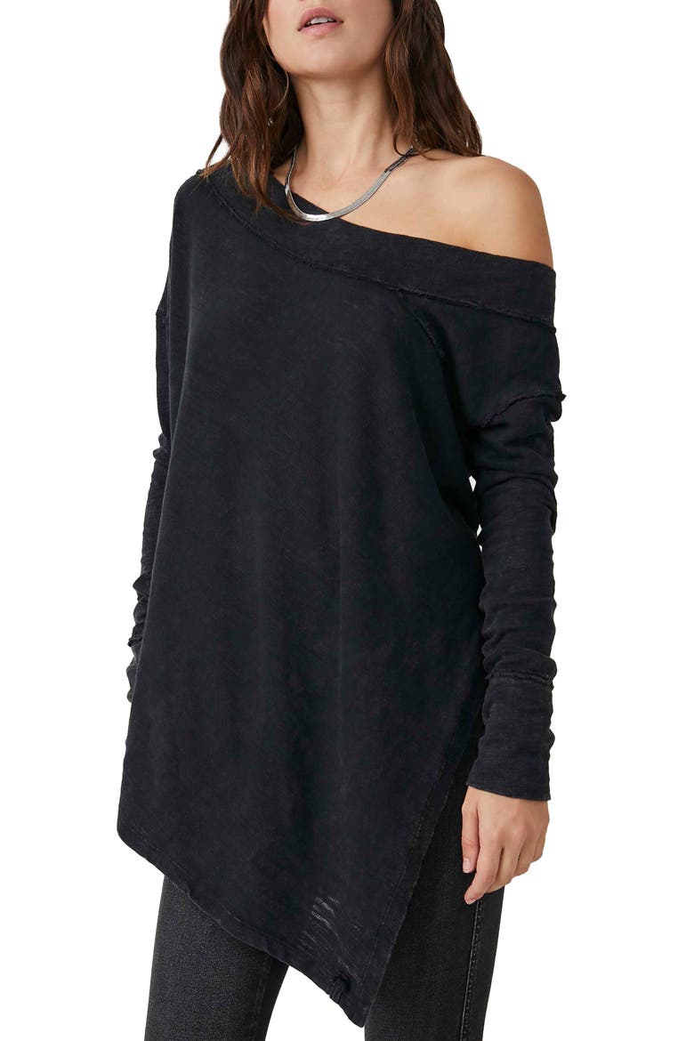 Free People To the Right Off the Shoulder Knit Top (Women) | Nordstromrack