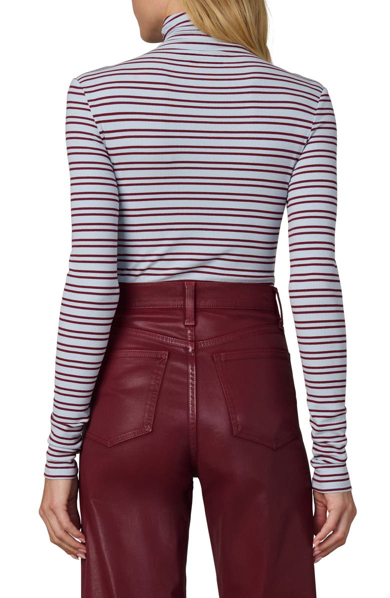Joe's The Tony Stripe Turtleneck Top, Alternate, color, Sky/ Syrah Stripe