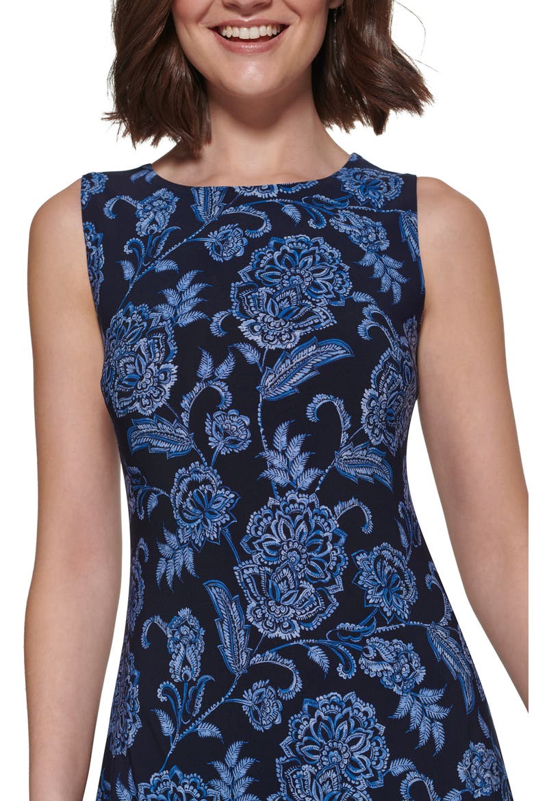 Zeghora Floral Sleeveless Dress, Alternate, color, SKY CAP/BL