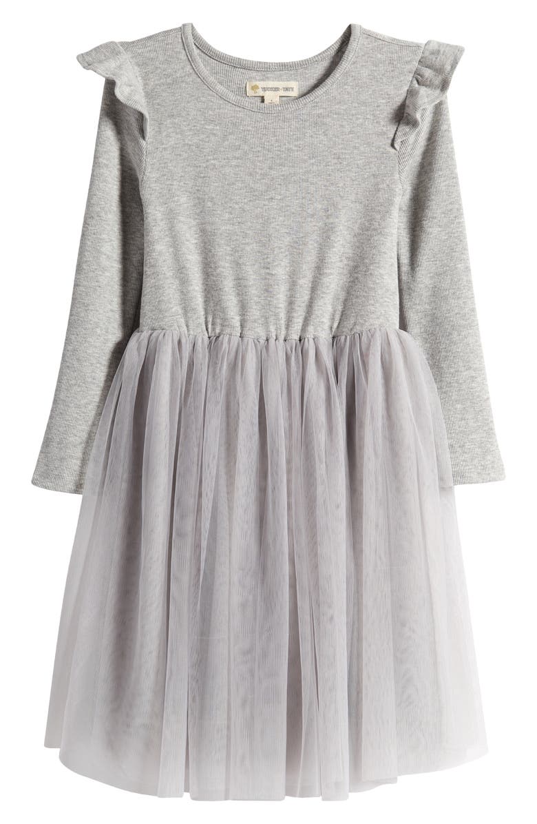 Tucker + Tate Kids' Ruffle Long Sleeve Dress, Main, color, 