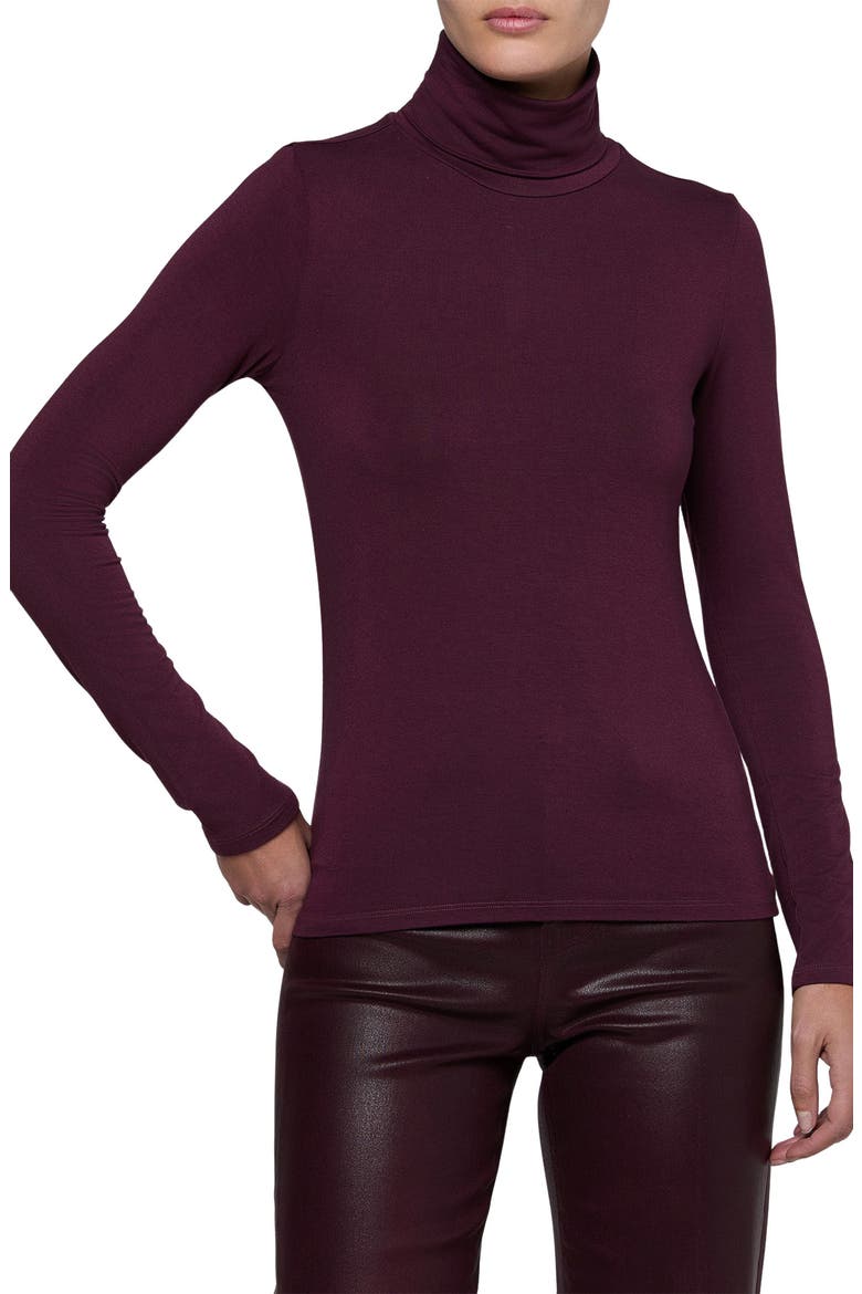 Lani Turtleneck Top, Main, color, DEEP SANGRIA