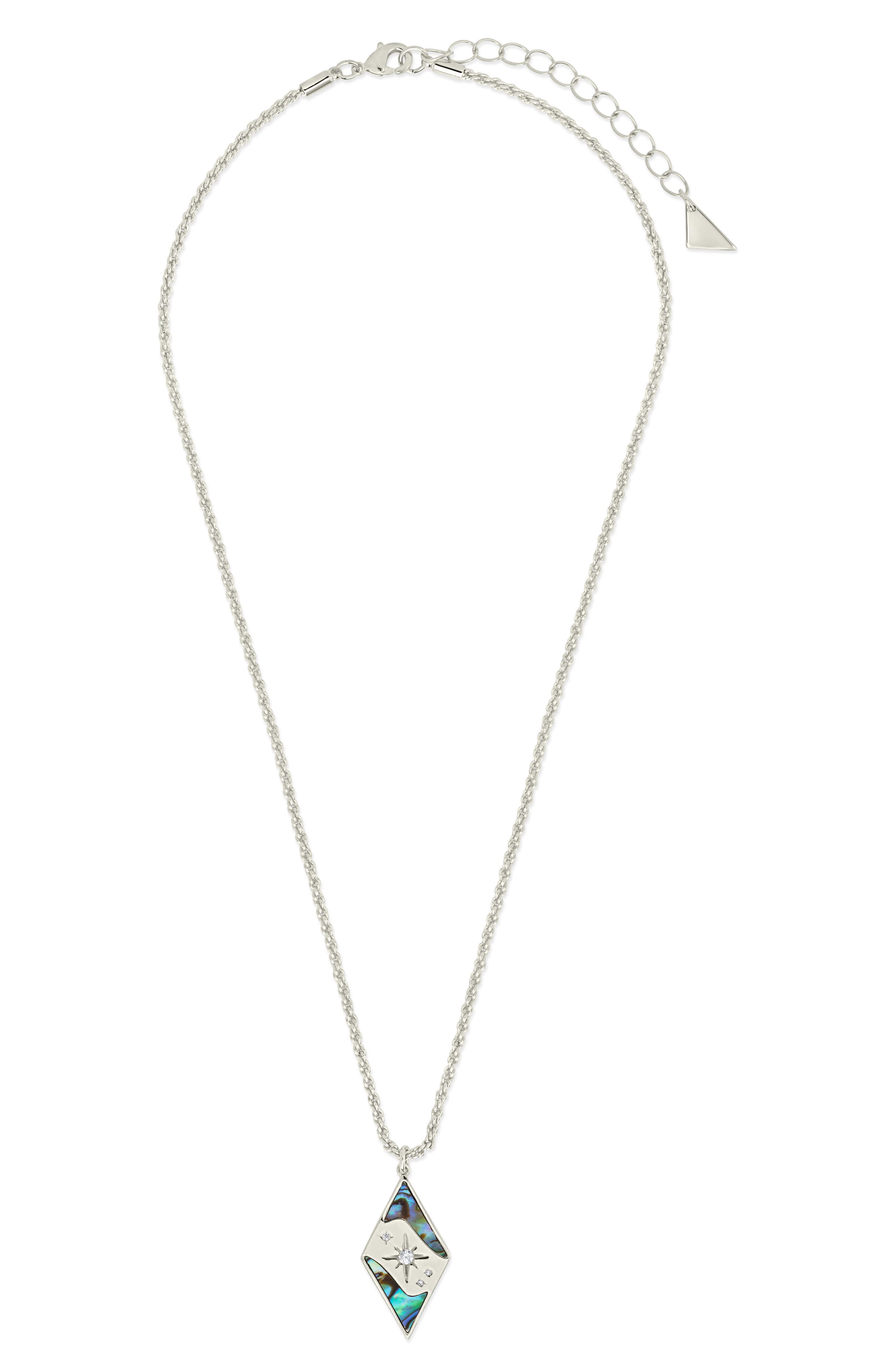 Sterling Forever Galaxy Pendant Necklace in Silver 