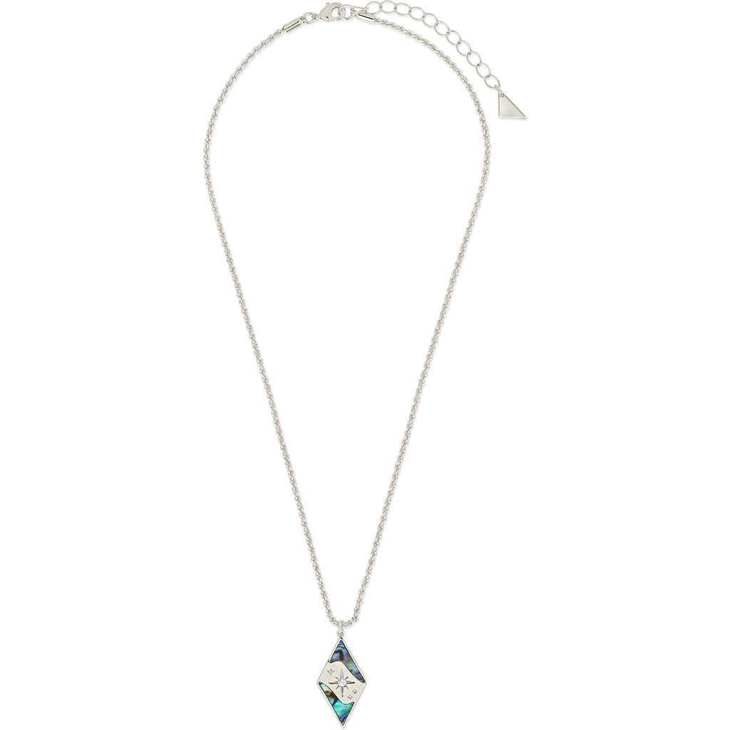 Sterling Forever Galaxy Pendant Necklace in Silver