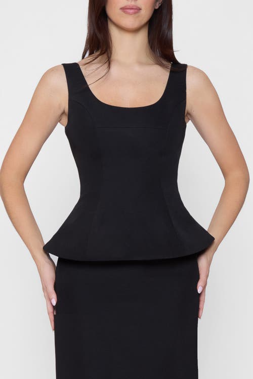 Leau Calesia Contour Bustier Top In Black