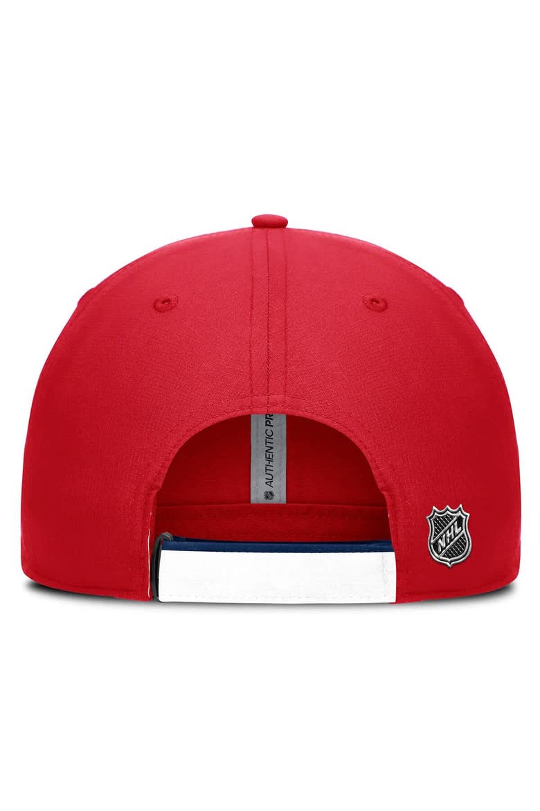 Men's Fanatics Red/Navy Washington Capitals Authentic Pro Ripstop Adjustable Hat, Alternate, color, Red