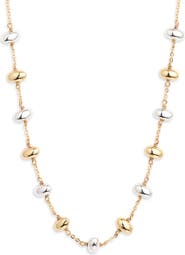 Nordstrom Two-Tone Bead Station Necklace