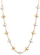 Nordstrom Two-Tone Bead Station Necklace