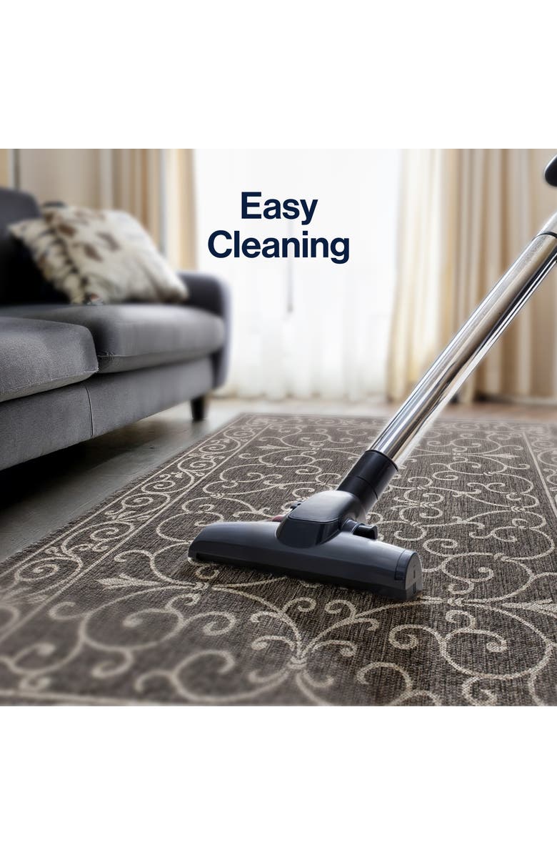 JONATHAN Y Charleston Vintage Filigree Textured Weave Indoor/Outdoor Area Rug, Alternate, color, Black/Gray