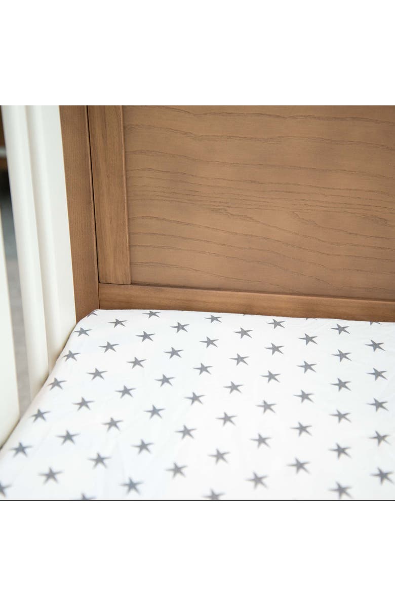 Ely's & Co. Baby Fitted Waterproof Pack N Play | Mini Portable Crib Sheet Set 2 Packs, Alternate, color, Grey Stars