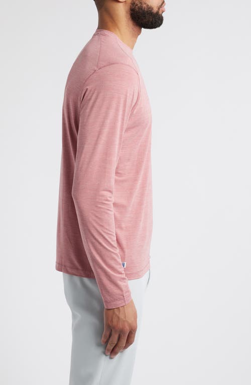 Johnnie-o Basin Long Sleeve Performance T-shirt In Mauvewood