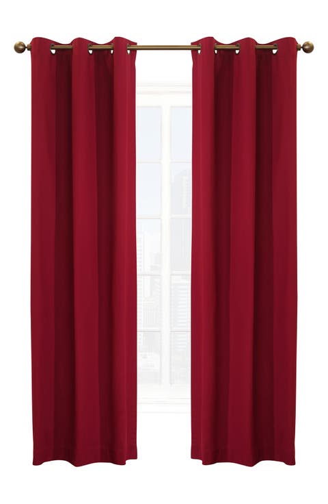 Set of 2 Cotton Curtain Panels