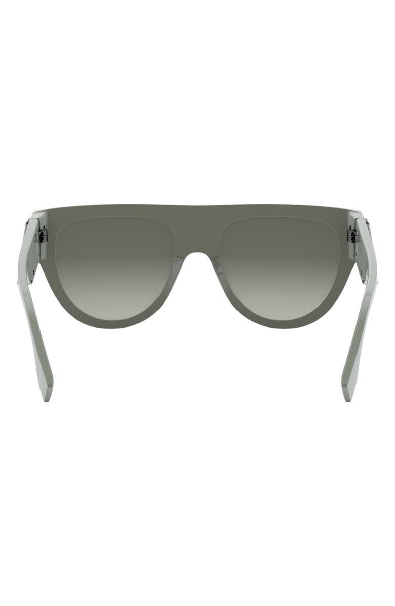 Fendi 'Fendi First 139mm Flat Top Sunglasses, Alternate, color, Light Green/ Other / Green