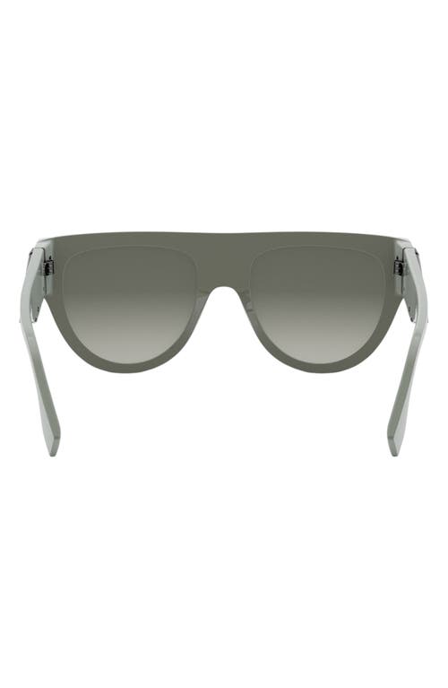 Fendi ' First 139mm Flat Top Sunglasses In Green