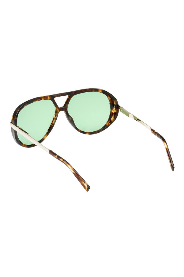 60mm Pilot Sunglasses, Alternate, color, HAVANA/ OTHER / GREEN