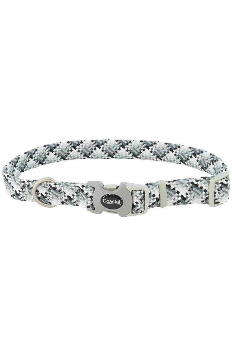 Pro Active Woven Reflective Adjustable Dog Collar, 3/4 Inch, Main, color, Gray