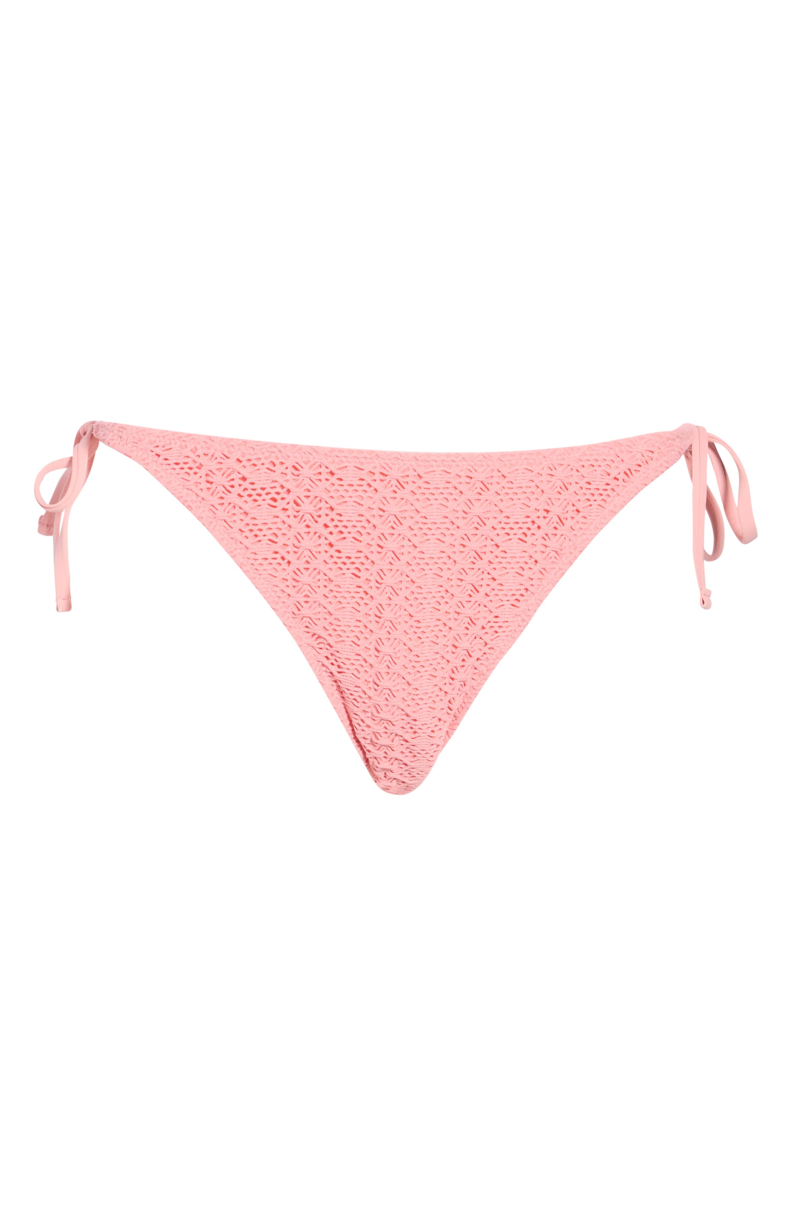 Open Stitch Side Tie Bikini Bottoms