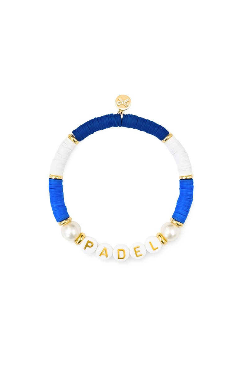 Bits & Bows Padel Bracelet, Main, color, Blue/White