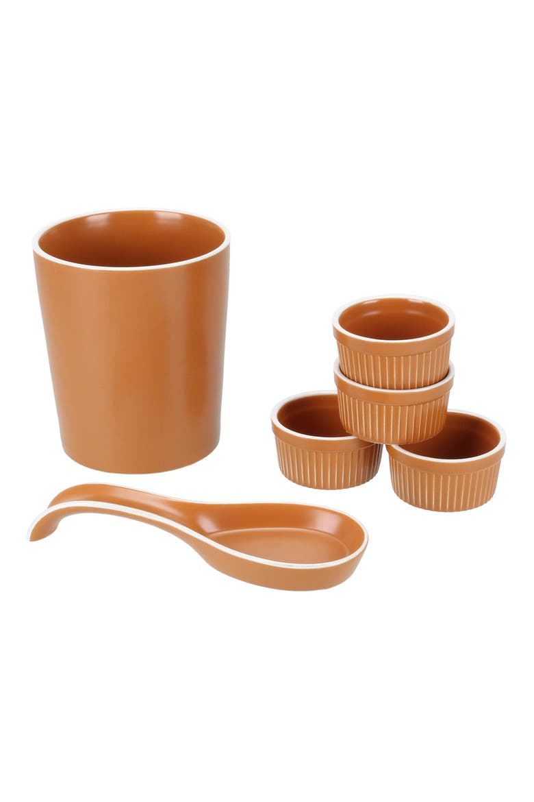 6-Piece Terracotta Counter Top Dishes, Main, color, TERRACOTTA