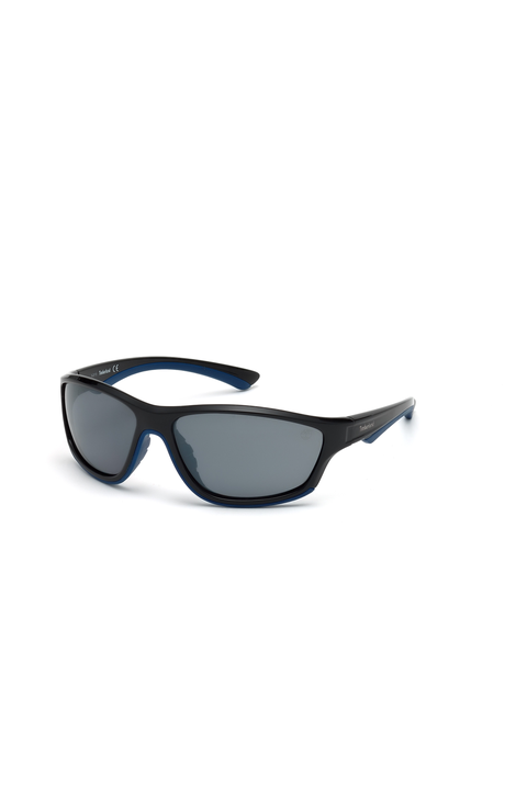 Rounded Wraparound Polarized Sunglasses