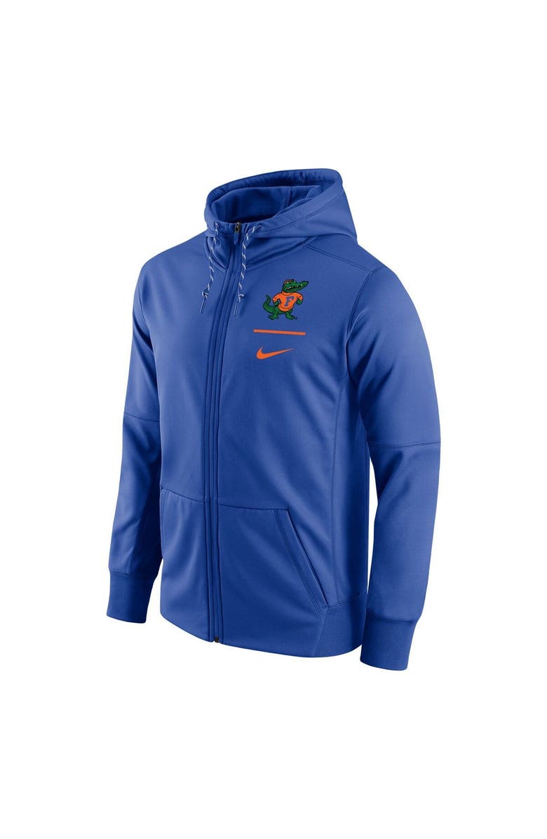 Nike Men's Nike Royal Florida Gators Throwback Alternate Logo Stack Performance Full-Zip Hoodie, Alternate, color,