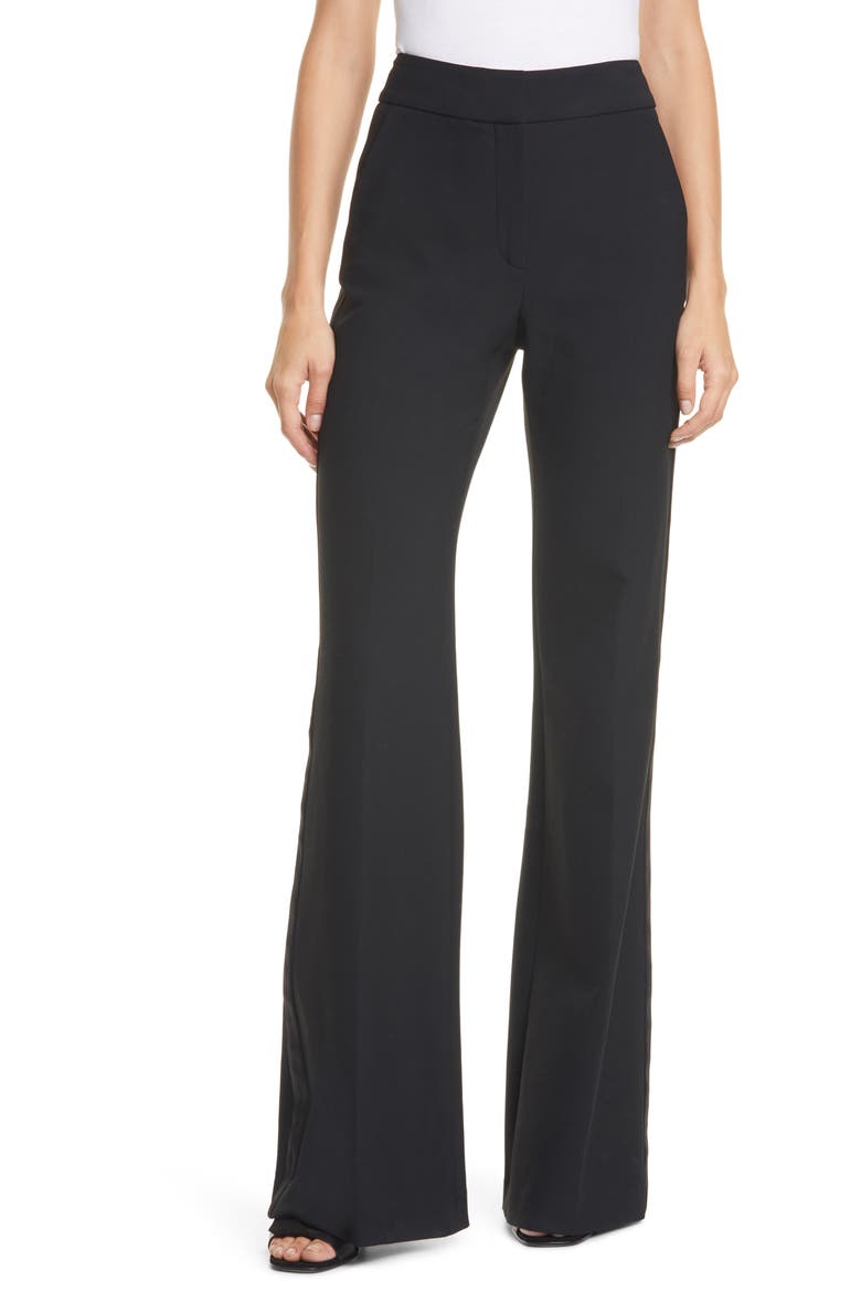Lebone Tuxedo Stripe Wide Leg Pants, Main, color, BLACK