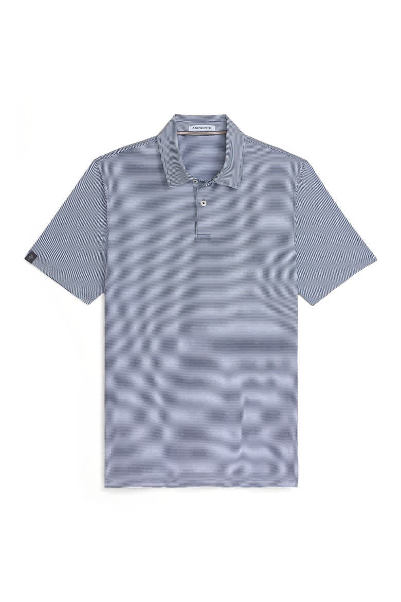Bunker Stripe Polo, Alternate, color, Driver Navy/White