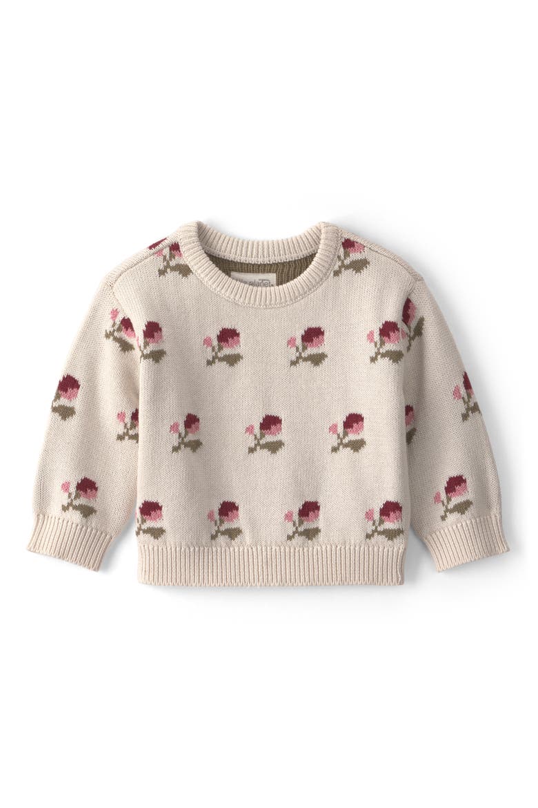 Kids' Organic Cotton Sweater, Main, color, PINK FLORAL