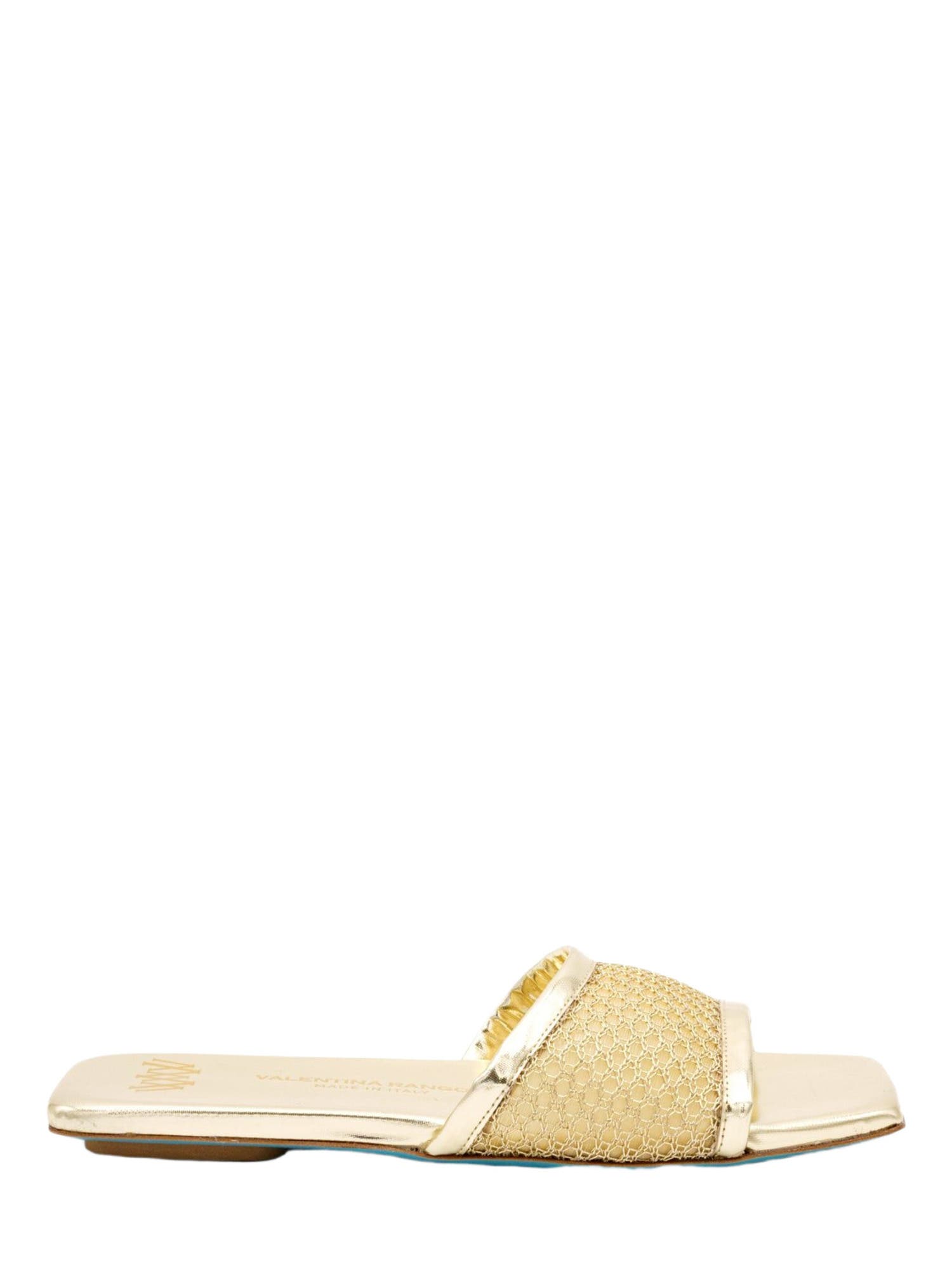 Valentina Rangoni Calliope Slide Sandals, Alternate, color, Gold