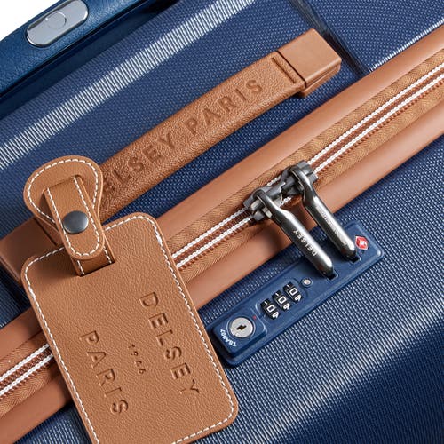 Delsey Paris Chatelet Air 2.0 Checked-large 28 Inch Hardside Luggage With Spinner Wheels In Navy Blue