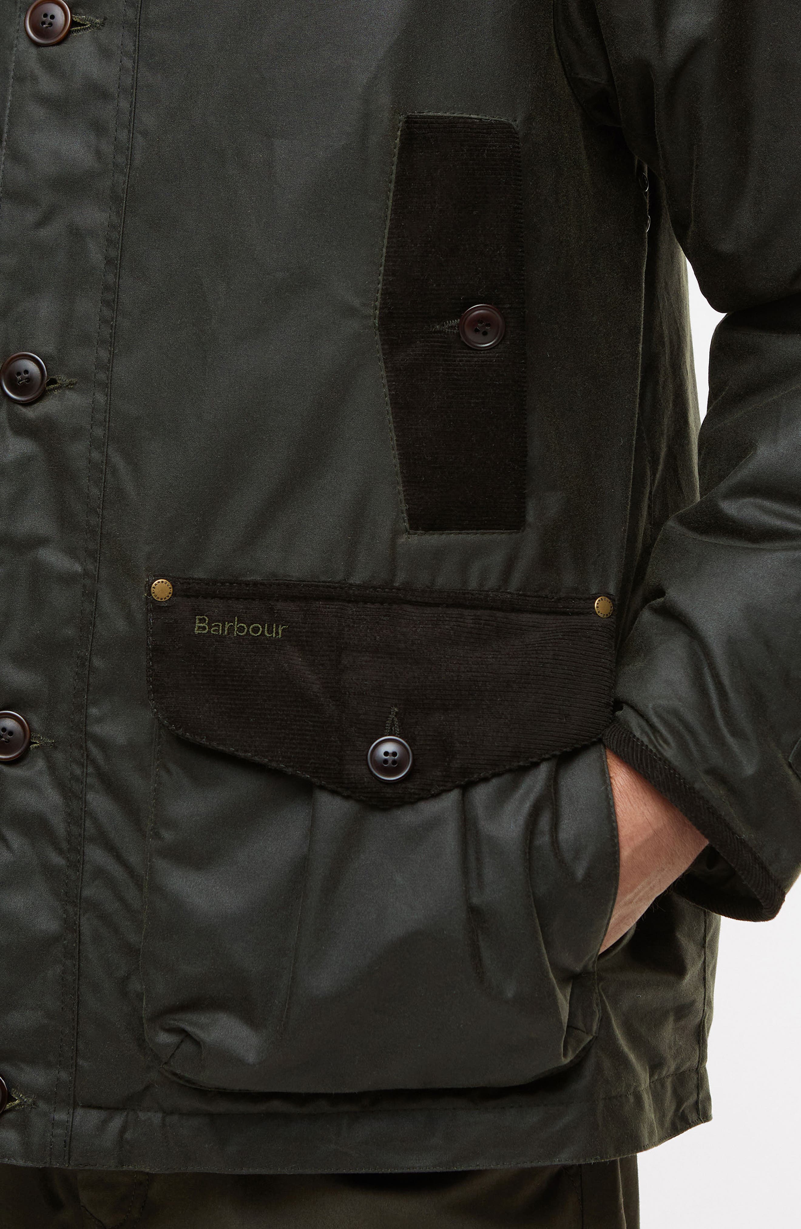 Barbour Modern Waxed Cotton Jacket with Removable Hood (Men