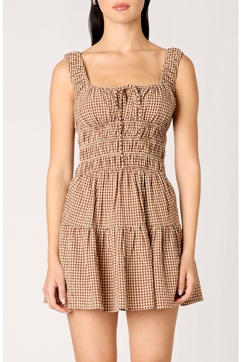 Salt Cotton Mini Sundress, Alternate, color, HENNA