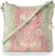 Brahmin Katie Croc Embossed Leather Crossbody Bag