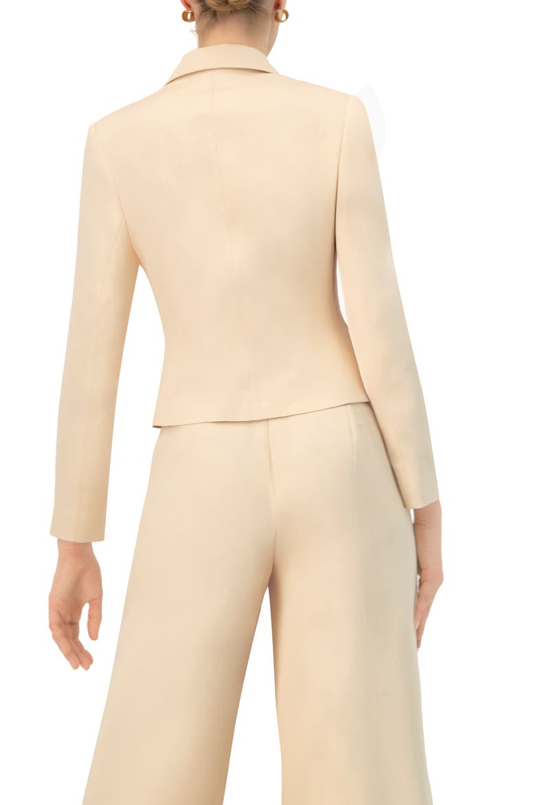 Tailored Single-Button Blazer, Alternate, color, Sand