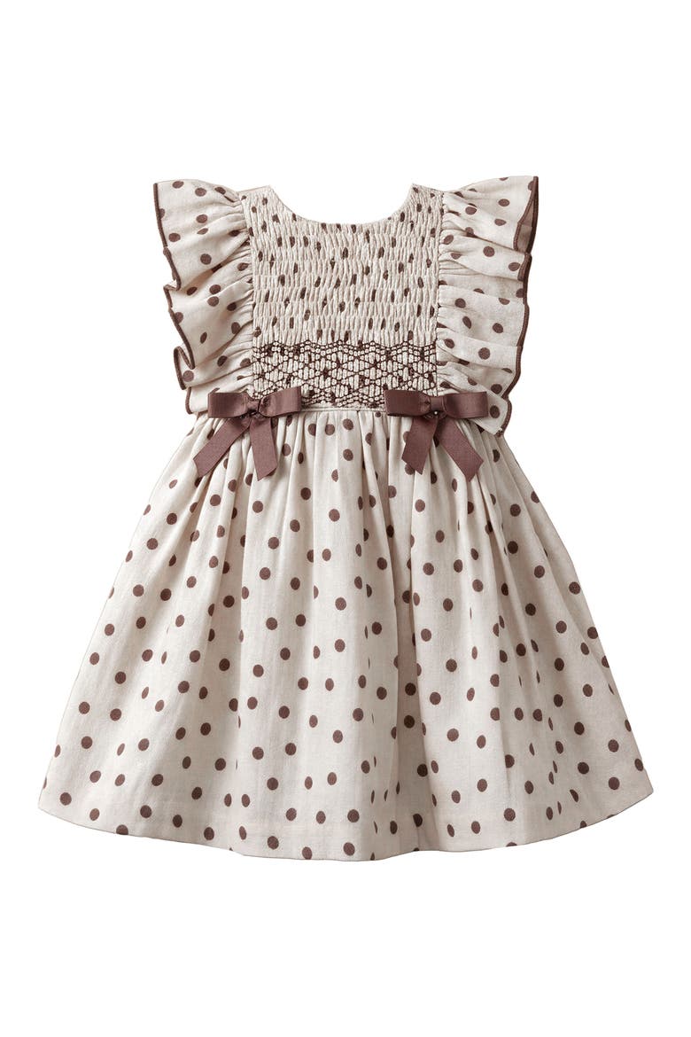 Smocked Gauze Cotton Dress, Main, color, MOC