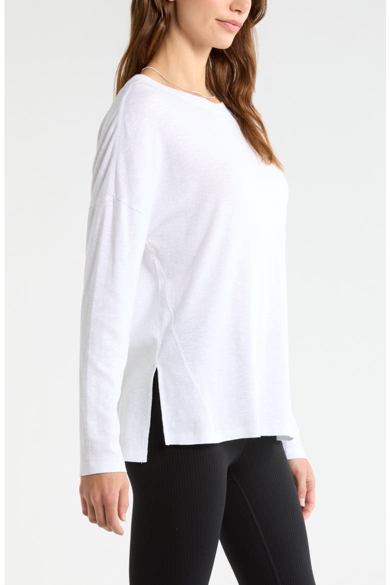 Ease Up Long Sleeve T-Shirt, Alternate, color, WHITE