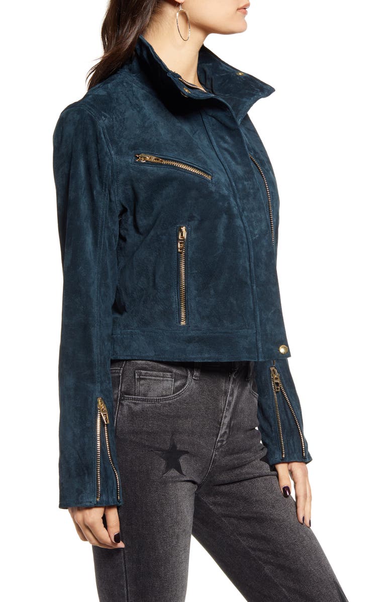 BLANKNYC Suede Moto Jacket, Alternate, color, 