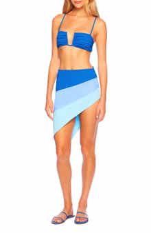 Susana Monaco Colorblock Cover-Up Sarong