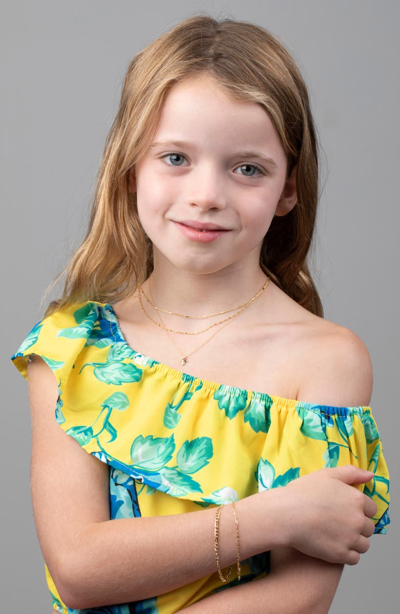 Bony Levy Kids' 14K Gold Wheat Chain, Alternate, color, 